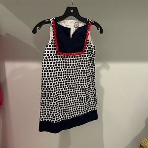 Fourth of July dress with Pom poms